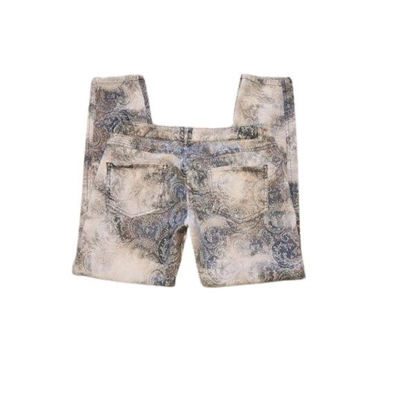 MNG Mango Festival Bohemian Casual Paisley Skinny Jeans - Picture 3 of 6